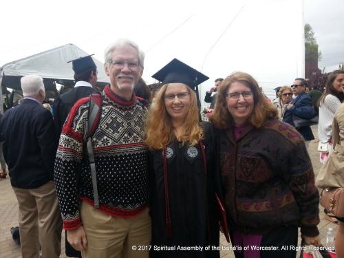 Jocelyn and parents WPI graduation 5/13/2017
